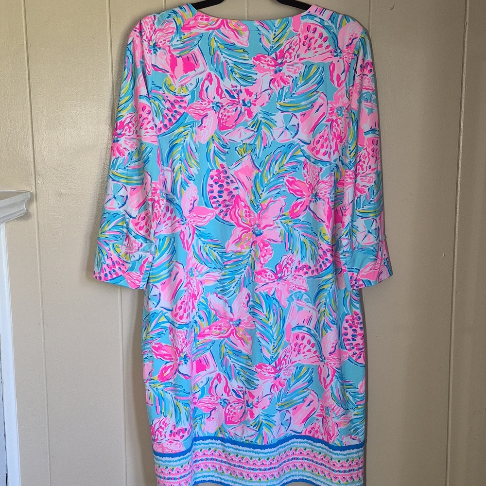 Lilly Pulitzer XL Floral Shift Dress NWT - Picture 2 of 10